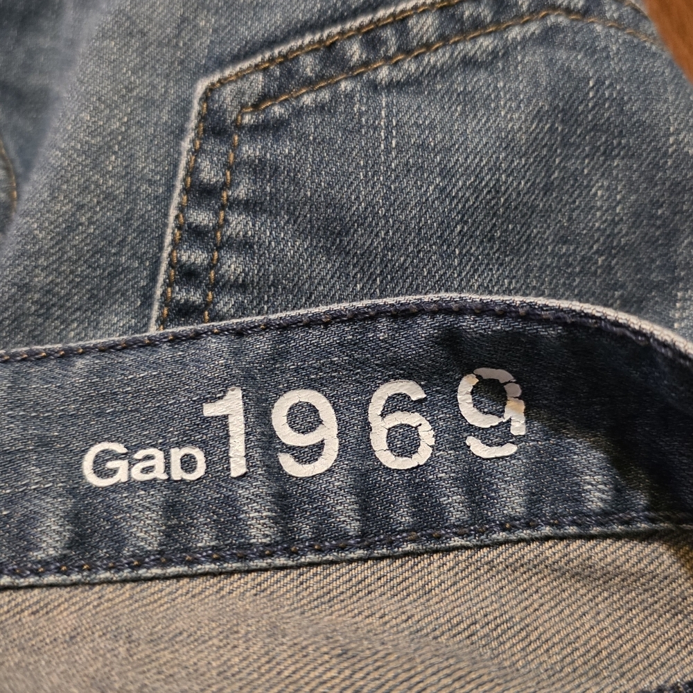 Gap 1969 Real Straight Jeans Medium Wash Size 28/6 - Picture 7 of 9